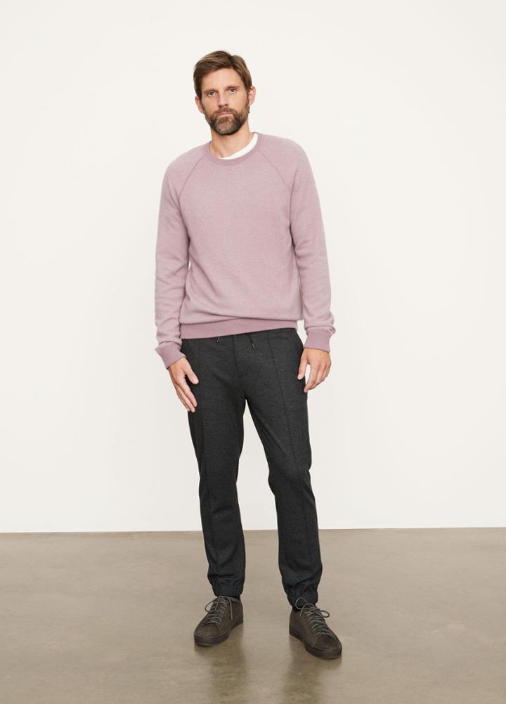 Vince Birdseye Raglan Long Sleeve Crew