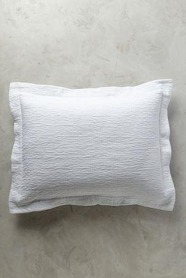Peacock Alley Bradley Sham White Standard Shams Bedding