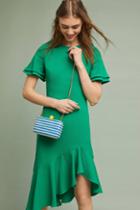 Black Halo Ruiz Flutter-sleeve Dress