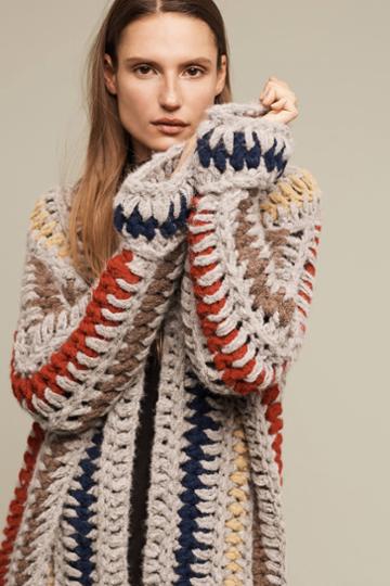 Handknit & Heartfelt By Anthropologie Juliaca Handknit Cardigan