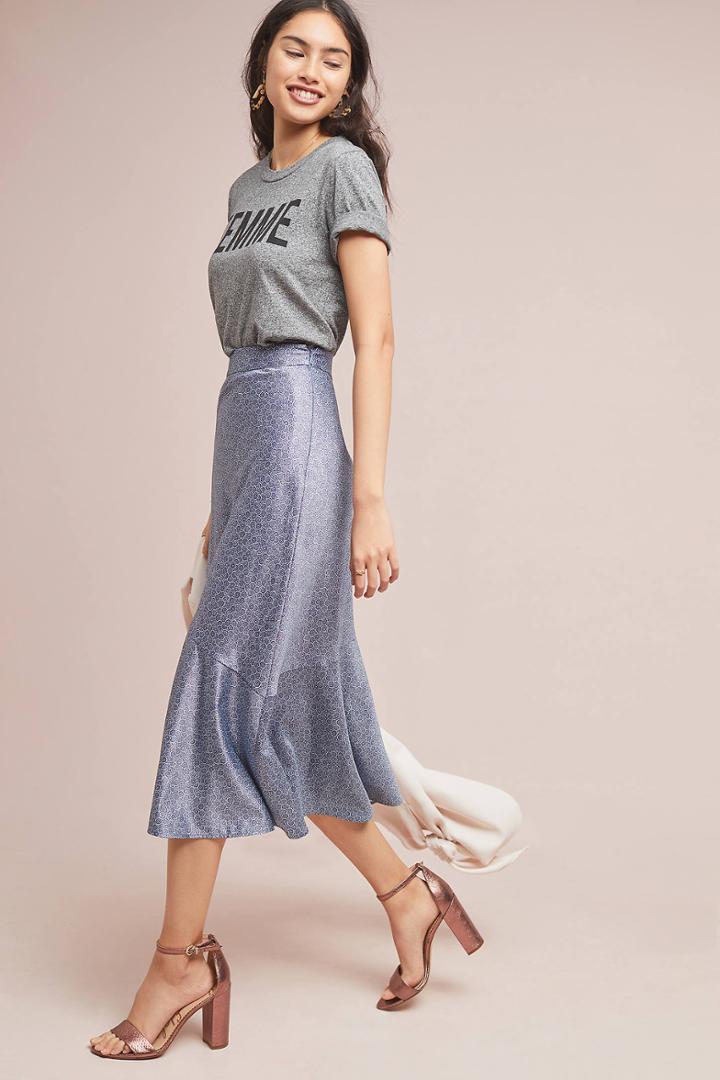 Hutch Firecracker Bias Midi Skirt