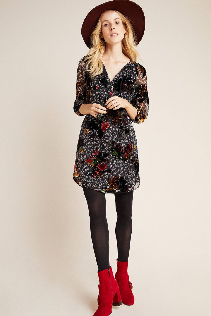 Daniel Rainn Dora Velvet Burnout Tunic