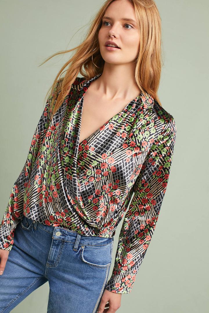 Ett:twa Velvet Wrap Blazer