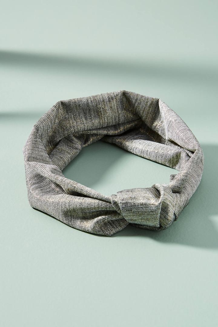 Anthropologie Metallic Stretch Headband