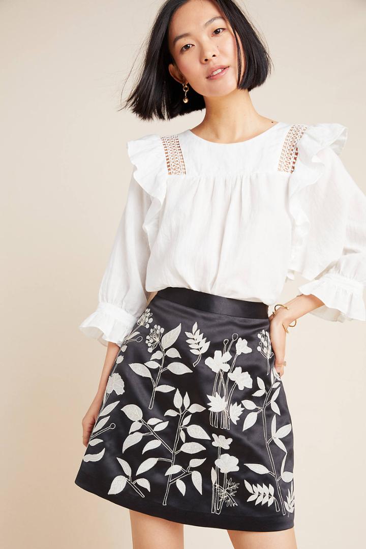 Payal Pratap Felicita Embroidered Mini Skirt