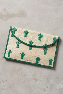 Kayu Cactus Envelope Clutch