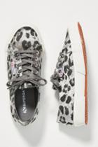Superga Cheetah-printed Velvet Sneakers