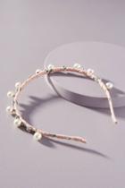Anthropologie Harlowe Faux Pearl Headband