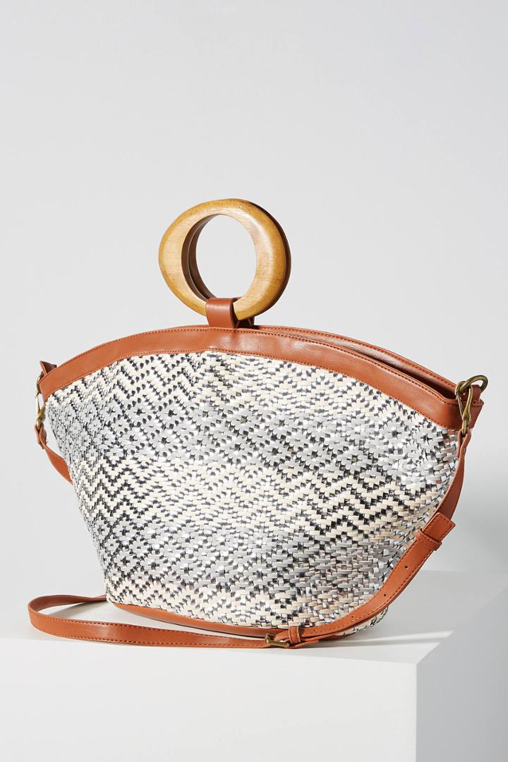 Anthropologie Malia Woven Tote Bag