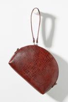 Anthropologie Crocodile-embossed Faux Leather Bag