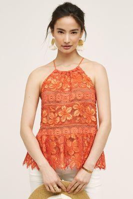 Tracy Reese Mandarine Halter Tank
