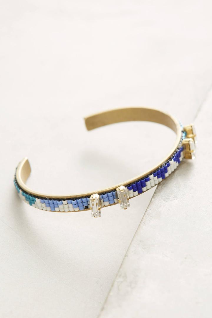Jill Golden Elevation Beaded Cuff Bracelet