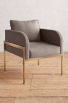 Anthropologie Belgian Linen Ardmore Chair