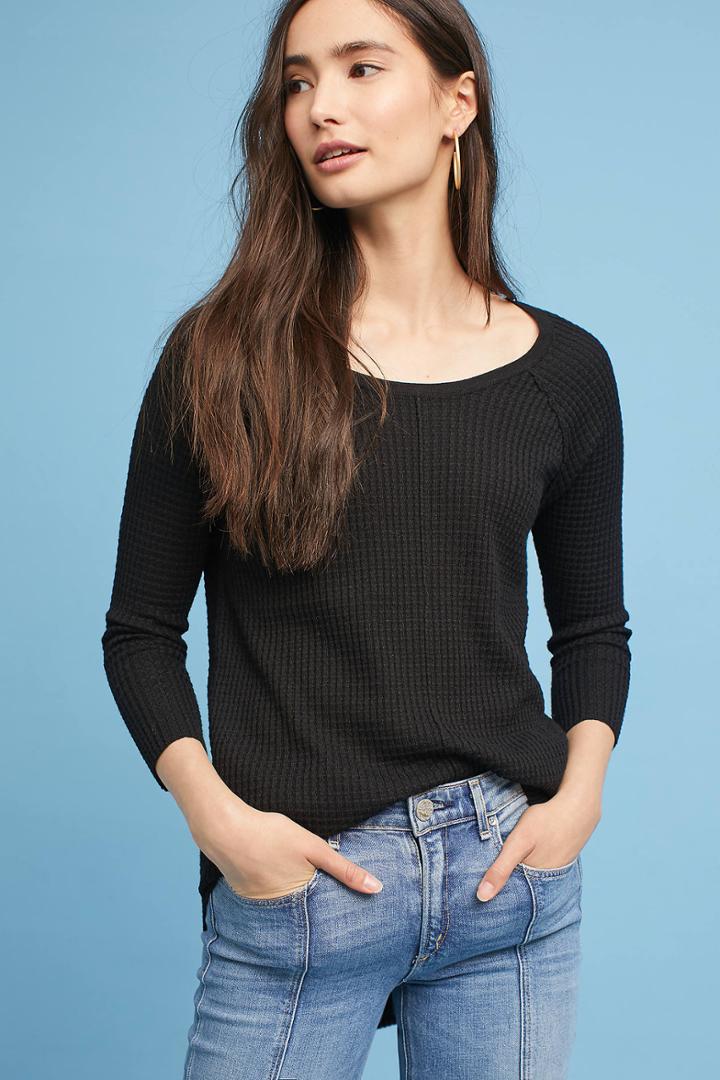 H. One Raglan Thermal Pullover