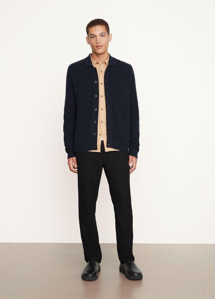 Vince Shaker Stitch Long Sleeve Shirt
