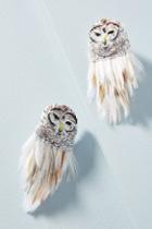 Mignonne Gavigan White Owl Earrings