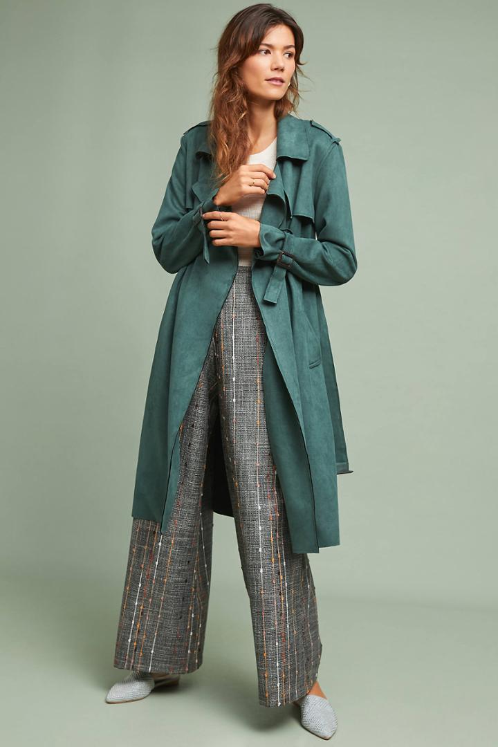 Ett:twa Harley Faux Suede Trench