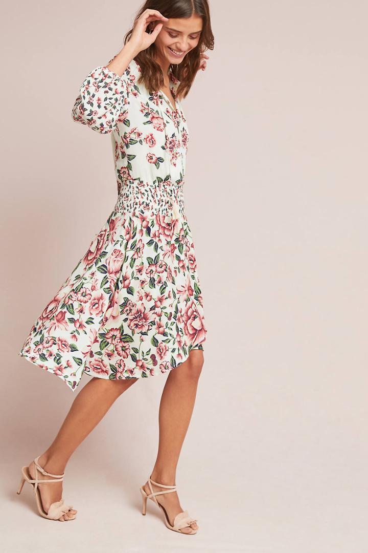 Farm Rio Anabela Smocked Dress