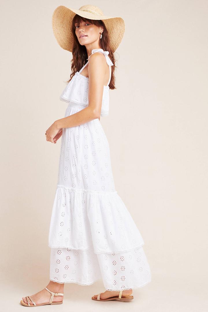 Steele Linnea Tiered Eyelet Maxi Dress
