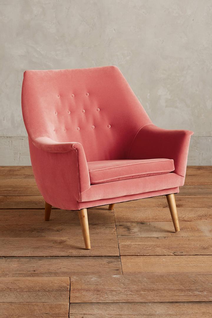 Anthropologie Velvet Rivona Chair