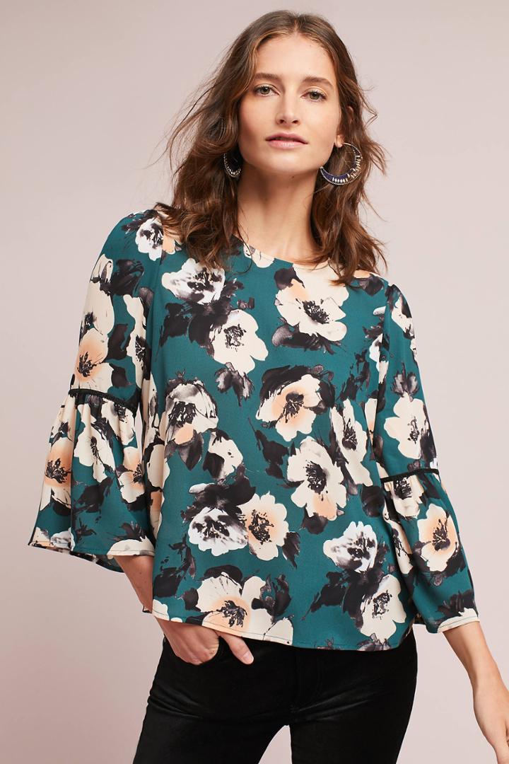 W5 Concepts Arc Floral Blouse