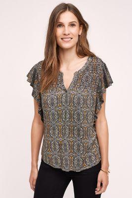 Meadow Rue Marion Pleated Top