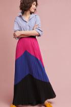 Tracy Reese Pleated Maxi Skirt