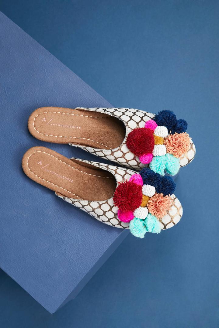 Llani X Anthropologie Pommed Slide Slippers