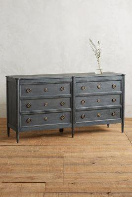 Anthropologie Washed Wood Six-drawer Dresser