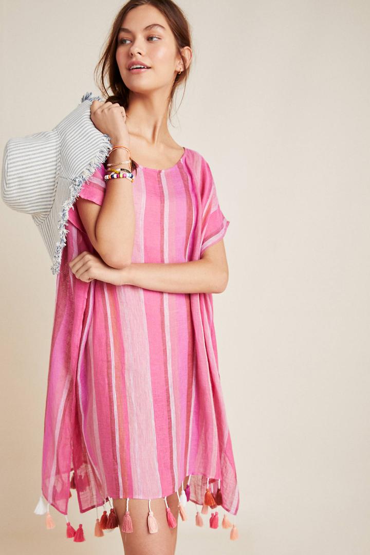 Seafolly Horizon Striped Linen Caftan