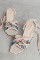 Raye Embroidered Flora Heeled Sandals