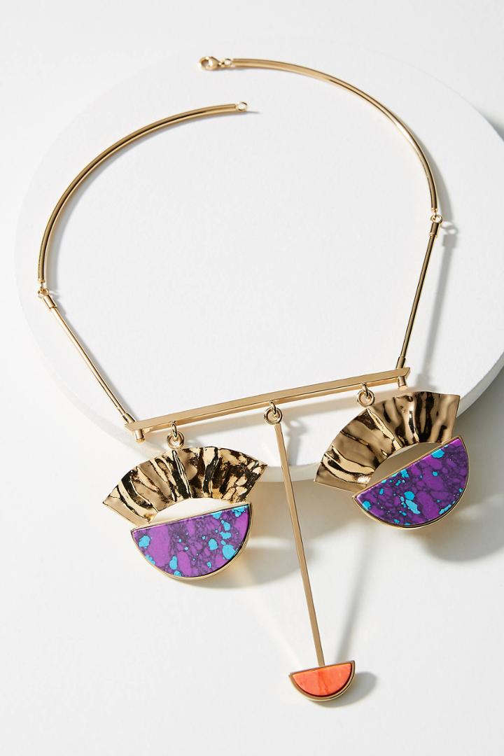 Sabrina Dehoff Fluxus Statement Collar Necklace