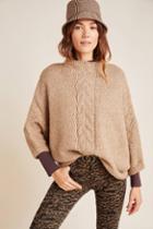 Anthropologie Mya Cable-knit Poncho Sweater