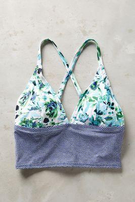 Swim By Anthropologie Mix-and-match Printed Long-line Top