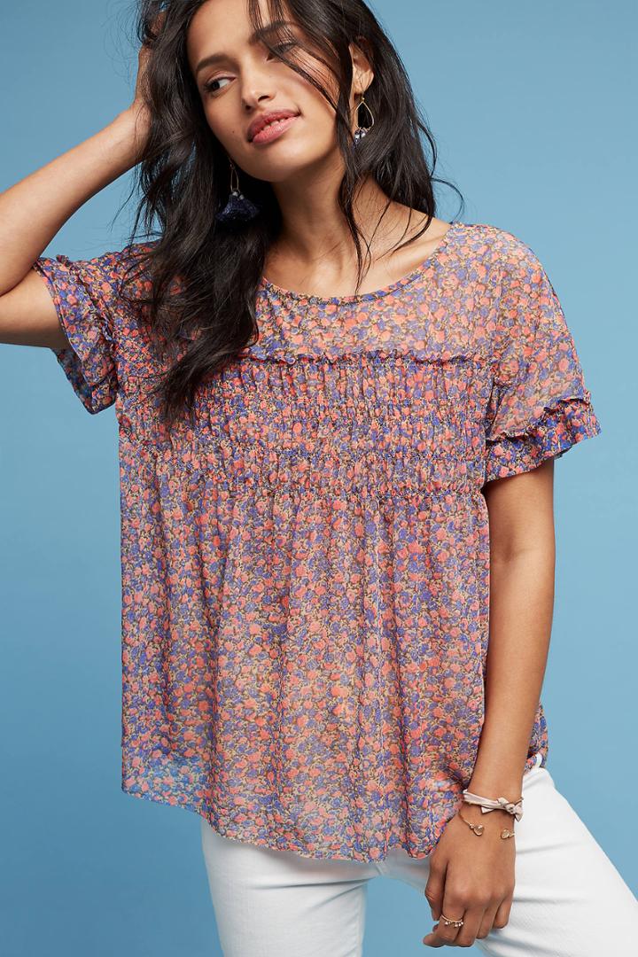 Deletta Robyn Smocked Top