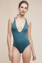 Solid & Striped Jade One-piece