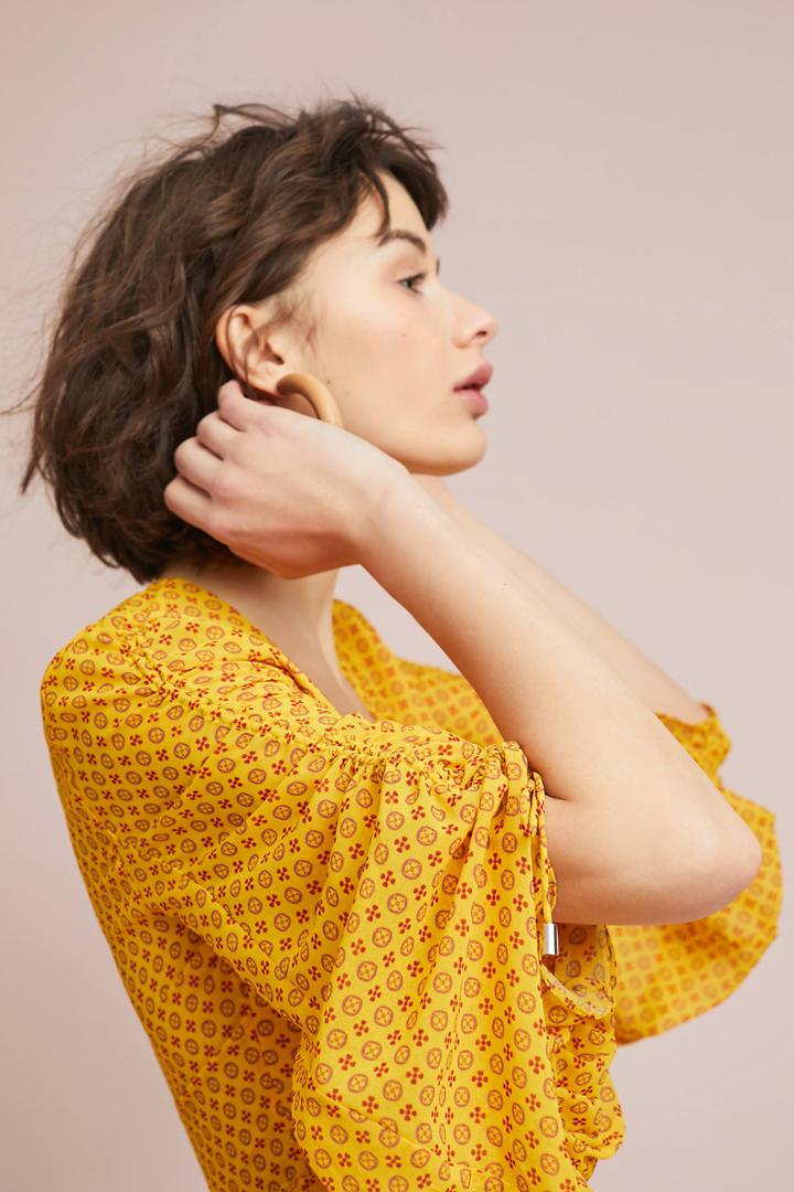 C/meo Collective Marigold Peplum Top