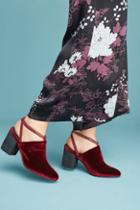 Intentionally Blank Velvet Patron Mules