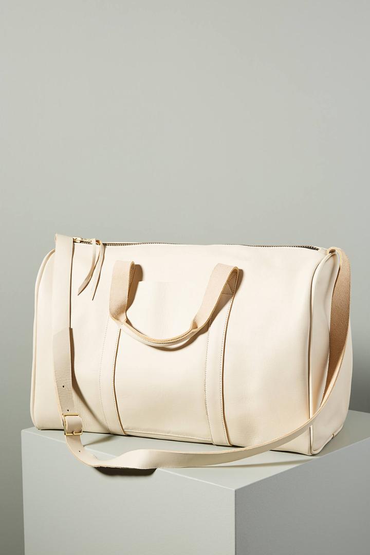 Boutonne Large Leather Weekender Bag