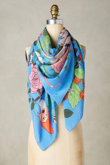 Karen Mabon Garden Gnomes Silk Scarf