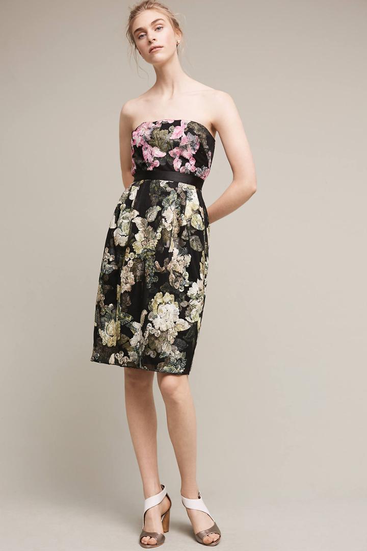 Ml Monique Lhuillier Strapless Gala Dress