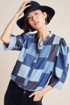 Eva Franco Anais Patchwork Denim Buttondown