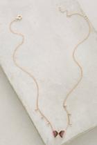 Anthropologie One-of-a-kind Butterfly Droplet Necklace