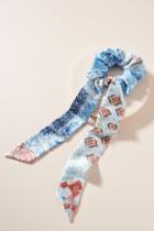 Anthropologie Ronnie Floral Scarf Ponytail Holder