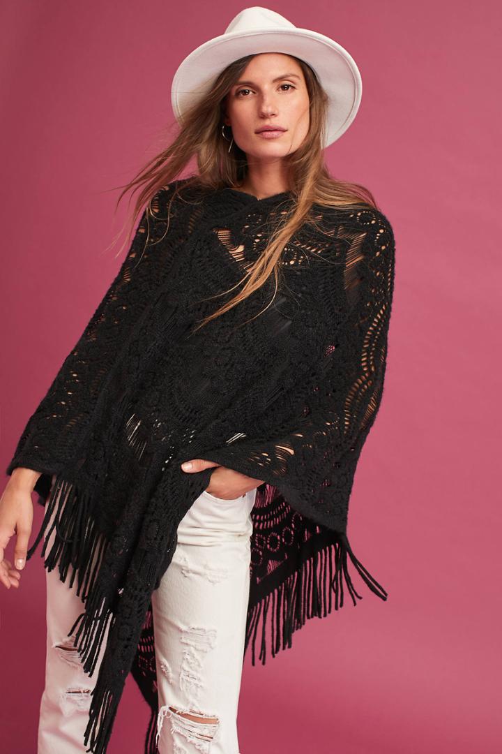 Anthropologie Darby Knit Poncho
