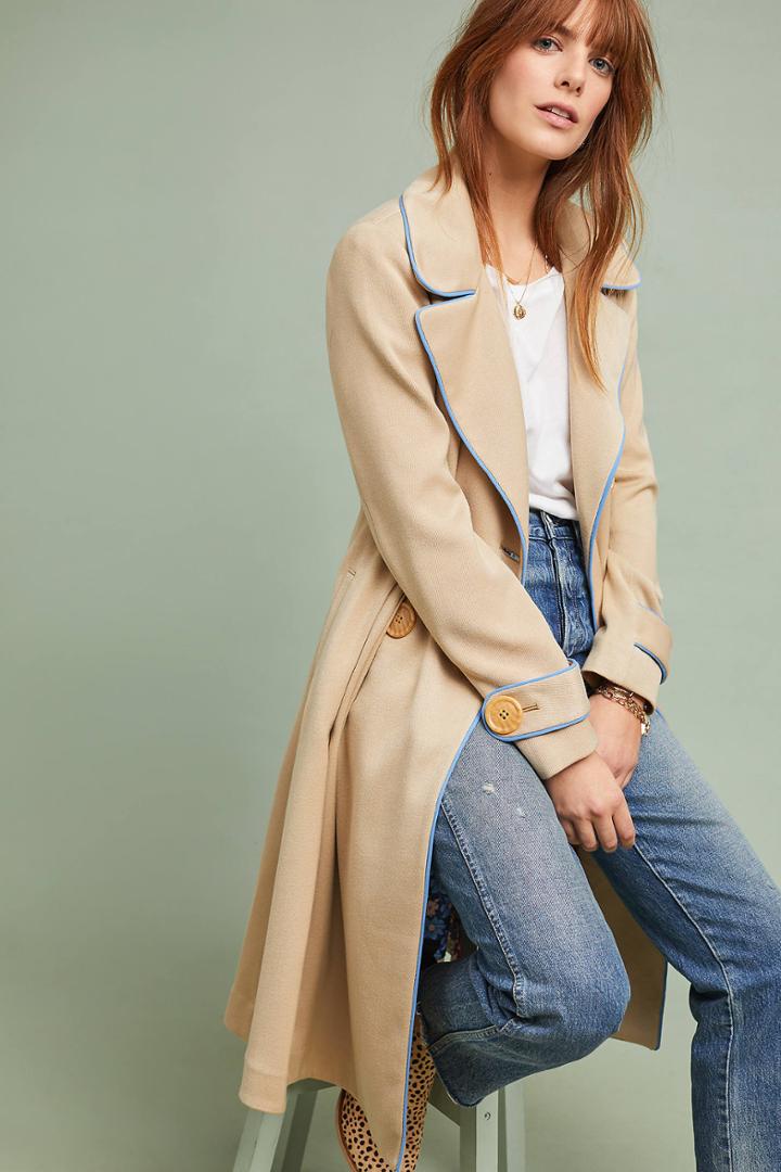 Ett:twa Piped Trench Coat