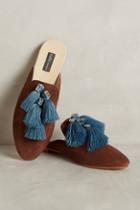 Rada Blue Tassel Slide Sandals