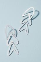 Anthropologie Hollow Fin Drop Earrings