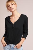 Shae Buttoned Henley Pullover