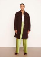 Vince Brushed Recycled Wool Shirt Coat